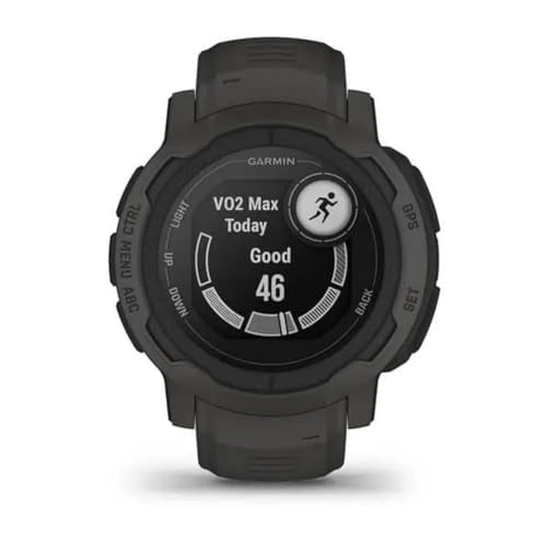 Garmin 010-02626-10 Instinct 2, Rugged Outdoor Watch with GPS, Built for All Elements, Multi-GNSS Support, Tracback Routing and More, graphite (Renewed)