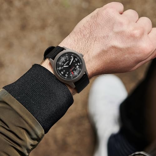 BERNY Automatic Titanium Watch for Men 10ATM Waterproof Men's Field Watch Super Luminous Male Analog Mechanical Military Wrist Watch AR Sapphire Crystal Date Calendar Birthday Present