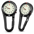 Toyvian Clip-on Carabiner Watches, 2 Pieces Glow in The Dark Quartz Pocket Watches Waterproof Luminous Fob Watch for Men Women Nurses Hikers Doctors Backpacking Heavy Duty Outdoor Timepiece