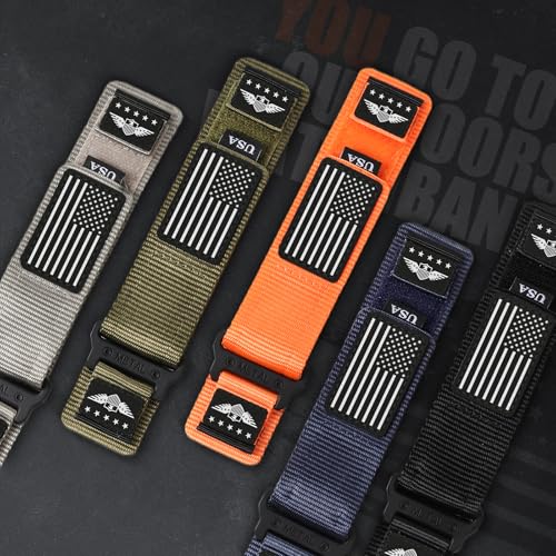20mm Band Compatible with Samsung Galaxy Watch 7 6 5 4 FE Band 44mm 40mm/Watch 6 4 Classic 47mm 43mm 42mm 46mm/5 Pro 45mm/3 41mm/Active 2 Men,Fabric Nylon Strap for Garmin Vivoactive 5 3/Venu,S