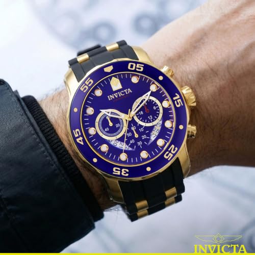 Invicta Men's 6983 Pro Diver Collection Chronograph Blue Dial Black Polyurethane Watch
