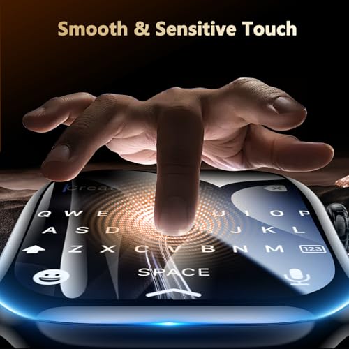 YMHML 2 Pack Tempered Glass Screen Protector for Apple Watch Series 11 Series 10 42mm, [Zero Bubble] 3D Full Coverage Strong Adhesion Waterproof Film with [Automatic Align Tech] iWatch Accessories