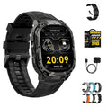 CARBINOX Vortex Smartwatch (Answer/Make Calls), Military-Grade Rugged Fitness Tracker, IP69K Waterproof, Sport Design for Active Lifestyles (Black Ultimate Pack)