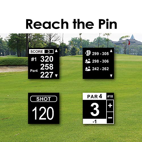 CANMORE TW353 Golf GPS Watch for Men and Women, High Contrast LCD Display, Free Update Over 41,000 Preloaded Courses Worldwide, Lightweight Essential Golf Accessory for Golfers, Turquoise/Gray