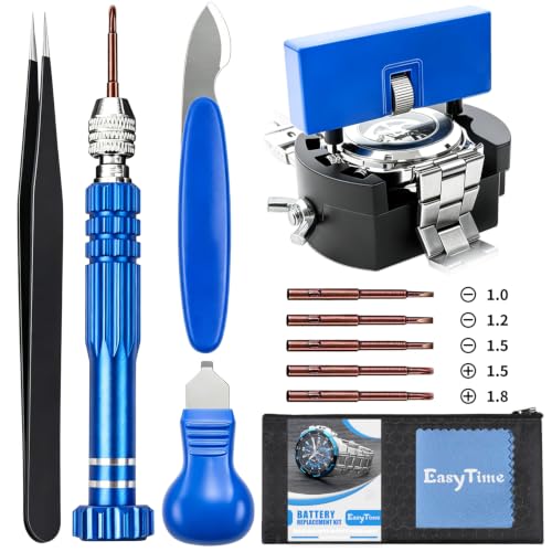 EasyTime Watch Battery Replacement Kit: Professional Watch Repair Tools Set