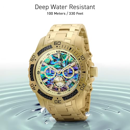 Invicta Men's Pro Diver Scuba Quartz Watch, Gold, 25094