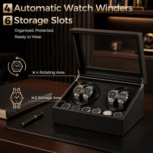YUNSCEND Watch Winder for Automatic Watches, Automatic Watch Winder