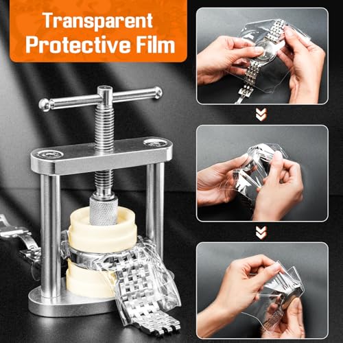 JOREST Watch Press Tool Set, Back Case Closer for Closing the Cover, Watch Battery Replacement, Watch Opener Remover, Repair Kit for Watches with A Pry Opening, Only for Round Dials