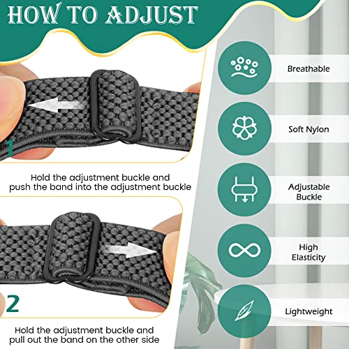 Huamanlou Adjustable Elastic Nylon Sport Bands Compatible with Fitbit Inspire 3/Inspire 2/Inspire/Inspire HR/Ace 2/Ace 3, Soft Loop Stretchy Straps Replacement Wristbands for Fitbit Inspire Women Men