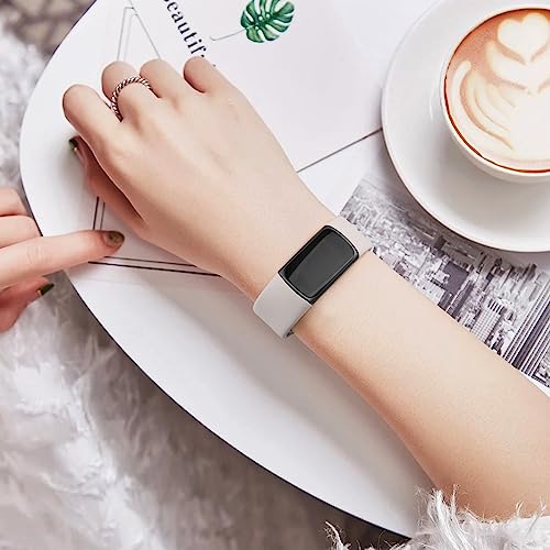 6 Pack for Fitbit Charge 6 Bands/Fitbit Charge 5 Band Women Men, Soft Silicone Waterproof Adjustable Sport Replacement Wristband Strap Compatible with Fitbit Charge 6 / Charge 5 Fitness Trackesr