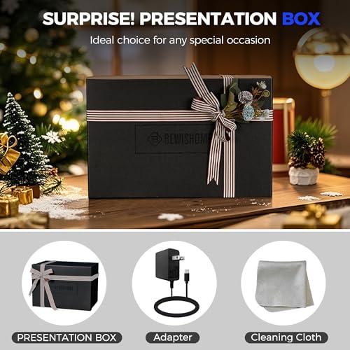 BEWISHOME Watch Winders for Automatic Watches, 4 Watch Winder and 6 Watch Display Case with Led Light 4 Modes, Automatic Watch Winder Box with Japanese Quiet Motor USB-C Adapter, Black SYQ04B