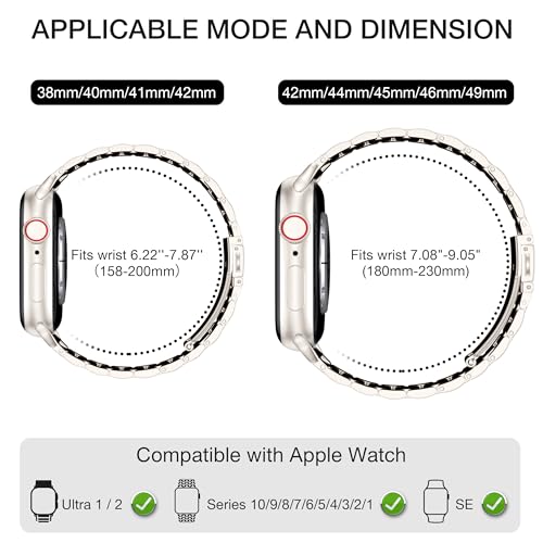 EPULY Metal Band Compatible with Apple Watch Bands for Men 49mm 46mm 45mm 44mm 42mm 41mm 40mm 38mm, Business Stainless Steel Strap for iWatch Bands Series 11 10 9 8 7 6 5 4 3 2 1, SE3 2 1, Ultra3 2 1