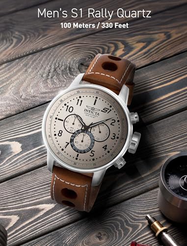 Invicta Men's 16009 S1 Rally Analog Display Quartz Brown Watch