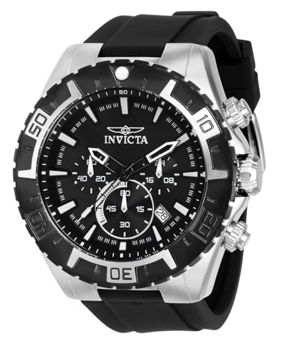 Invicta Men's 37630 Aviator Quartz Chronograph Black Dial Watch