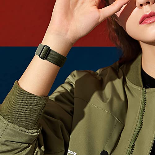 DaQin 3 Pack Stretchy Solo Loop Compatible with Apple Watch Bands for Men 49mm 46mm 45mm 44mm 42mm, Soft Nylon Braided Elastic Strap for iWatch Band Series 11 10 9 8 7 6 5 4 3 SE Ultra 3 Ultra 2 Ultra