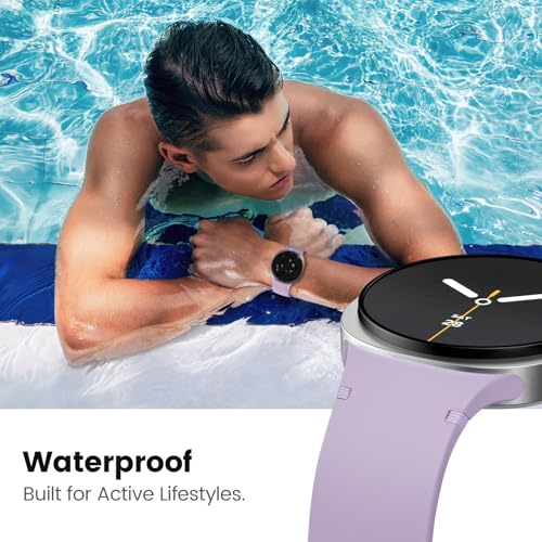 BandRain 6 Pack Sport Bands Compatible with Samsung Galaxy Watch 8 Band 40mm 44mm/Galaxy Watch 8 Classic 46mm, Waterproof Soft Silicone Strap Wristband for Galaxy Watch 8/8 Classic 2025 Women Men (6 Pack-Black+Pink+Mint Green+Purple+Sand Pink+Starlight)