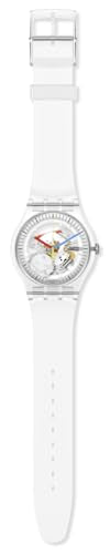 Swatch New Gent Biosourced Unisex Watch Casual Polymer Transparent Quartz Waterproof Clearly New Gent