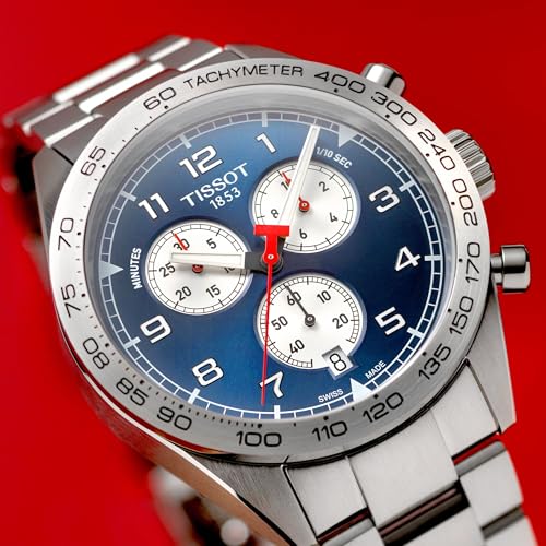 Tissot mens Tissot PRS 516 Chronograph 316L stainless steel case Quartz Watch Set, Grey, Stainless steel, 22 (T1316171104200)