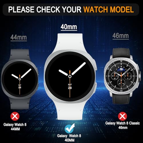 SiHPuoy 4 Pack for Samsung Galaxy Watch 8 Screen Protector 40mm Tempered Glass, HD Ultra-thin,Anti Scratch, Bubble Free, Case Friendly, Accessories Film for Galaxy Watch 8 40mm