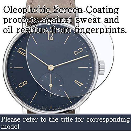 Puccy 3 Pack Tempered Glass Screen Protector, compatible with Q Timex Falcon Eye Chronograph 40mm Protectors Guard