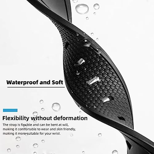 HEYOZURY Watch Bands for Omega X Swatch Moonswatch Watch 20mm Curved Rubber Strap Silicone Watch Band Men Women Replacement Bracelet Omega MoonSwatch Speedmaster No Gap Strap