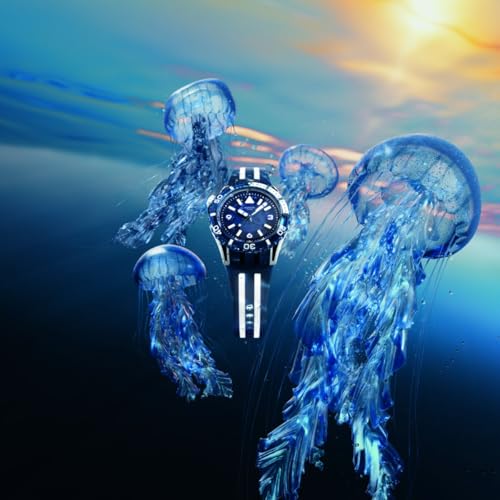 Swatch Scuba Unisex Casual Watch Bio-sourced Blue Quartz Water Resistant SEA WASP