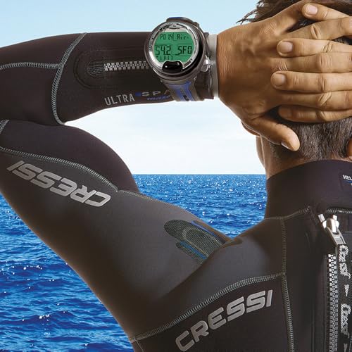 Cressi Leonardo 2.0 Dive Computer - Black/Yellow - Backlit & Water Resistant Dive Watch - Nitrox & Gauge Diving Computer - Sport Watch