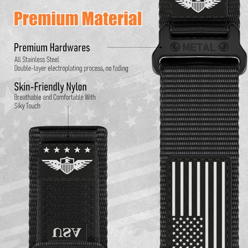 20mm Band Compatible with Samsung Galaxy Watch 7 6 5 4 FE Band 44mm 40mm/Watch 6 4 Classic 47mm 43mm 42mm 46mm/5 Pro 45mm/3 41mm/Active 2 Men,Fabric Nylon Strap for Garmin Vivoactive 5 3/Venu,S