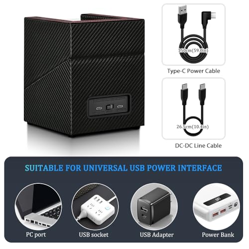 Anyasun Watch Winder for Automatic Watches,Double Watch Winder for Women's and Men's Watches with Quiet Japanese Mabuchi Motor
