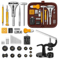 【Combination Version】Eventronic Watch Repair Tool Kit + Watch Press Tool 154PCS, Professional Watch Link Removal Kit, Watch Battery Replacement Tool Kit, Watch Band Tool, Spring Bar Tool Set,Watch Kit