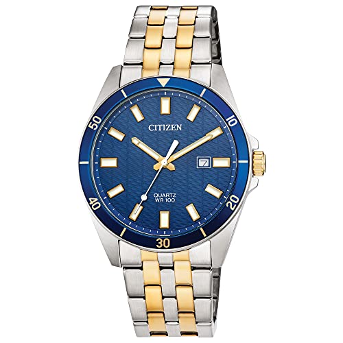 Citizen Quartz Mens Watch, Stainless Steel, Classic, Two-Tone (Model: BI5054-53L)