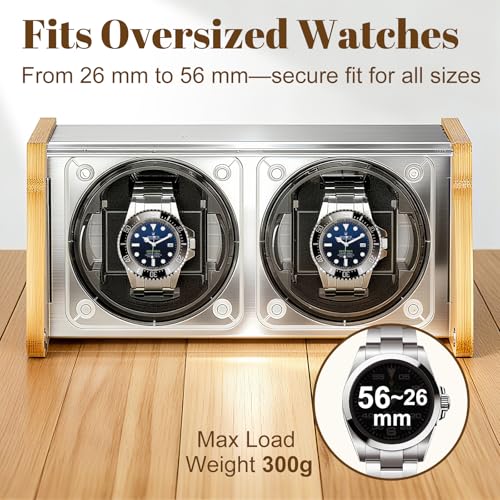 Watch Winder Smith Bamboo Automatic Watch Winder 2 for Luxury Watches Box