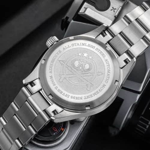 ADDIESDIVE Automatic Field Watch Sapphire Crystal NH35A Movement 200 M Waterproof BGW9 Luminous Vintage Matte Brown Dial