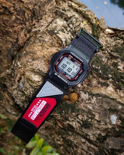 Watch Band Strap for Casio Mens G-Shock DW-5600/5700/6900/8900,GA-100,GW-6900,GAX100,GD100/110/120 Upgraded Buckles 16MM Nylon Watch Band