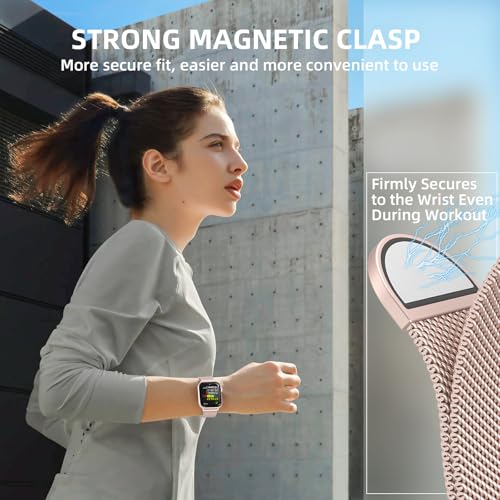 Original Stainless Steel Mesh Loop Compatible with Apple Watch Bands 38mm 40mm 41mm 42mm 44mm 45mm 46mm 49mm Women Men, Magnetic Clasp Replacement for iWatch Strap Series 11 10 9 8 7 6 5 4 Ultra SE