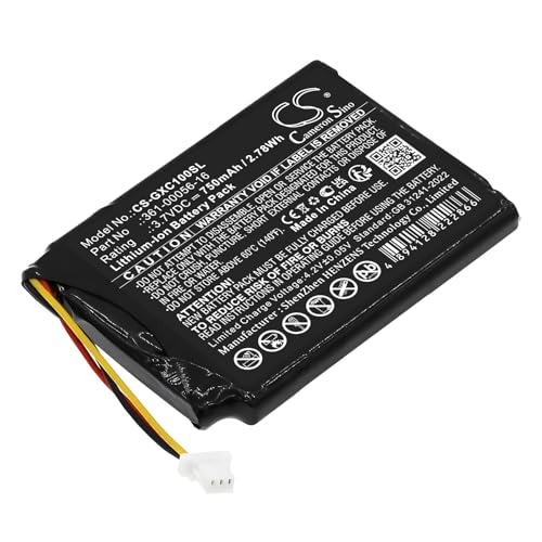 750mAh / 2.78Wh Replacement Battery for Garmin 0100261810, Xero C1 PRO Chronograph, 361-00056-16