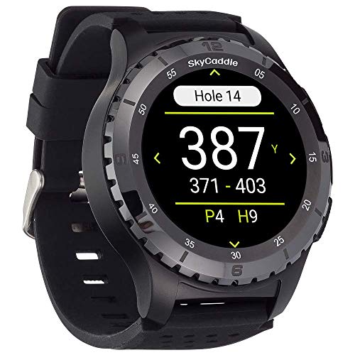 SkyCaddie LX5C Golf GPS Watch with Ceramic Bezel, Black