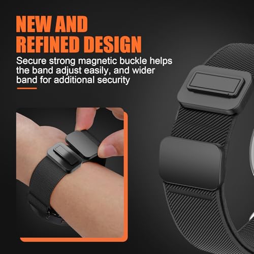 Magnetic Elastic Bands for Samsung Galaxy Watch 7/6/5/4/FE 40mm 44mm/Galaxy Watch 6 Classic 43 47mm/5 Pro 45mm/4 Classic 42 46mm/Active 2, 20mm Wristband Stretchy Nylon Sport Strap Men Women