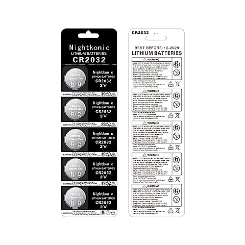 Nightkonic 50 pcs Pack - CR2032 3v Lithium Button Cell Coin 2032 Battery