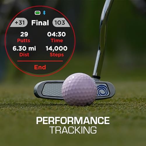 Watch+ Golf GPS Watch LCD Touchscreen, Embedded GPS, 42,000+ Courses, Dynamic Pin Positioning, Performance Tracking Gir Fairways Putts, FCB Hazard Distances, Shot Tracker, Green View, IPX7 Waterproof