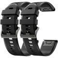 2 Pack Compatible with Garmin Fenix 5 / Fenix 6 / Fenix 7 Band/Fenix 8 (47mm) Band, QuickFit 22mm Watch Band for Fenix 7 Pro/Fenix 6 Pro/Fenix 5 Plus Watch Bands (black/black)