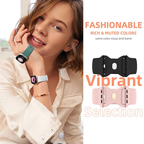 Maledan Compatible with Apple Watch Band 38mm 40mm 41mm 42mm 44mm 45mm 46mm 49mm Women Men, 6 Pack Silicone Sport Strap Compatible for Apple Watch Bands iWatch Series 11 10 9 8 7 6 5 4 3 2 1 SE Ultra
