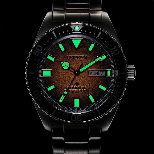 Citizen Men's Promaster Dive Automatic 3-Hand Stainless Steel Watch, Day Date, Luminous, 41mm