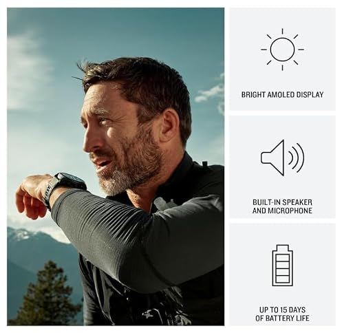Garmin Fenix 7 Pro Solar Sapphire Multisport GPS Smartwatch, Titanium, Fog Gray/Ember Orange with Wearable4U E-Bank Bundle 47 x 47 x 14.5 mm