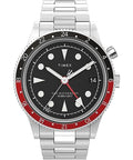 Timex Men's Waterbury Traditional 39mm Watch - Stainless Steel Bracelet Black Dial Stainless Steel Case