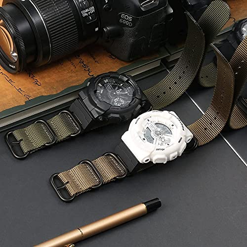 WRISTARMOR GA110 nylon band adapters Kit Replacement for Casio g shock DW-5600 DW-6900 GA700 GA100 GD120 GD110 watch band