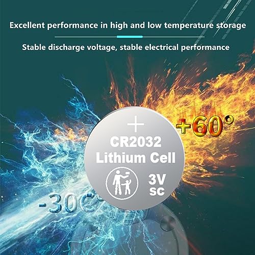 Nightkonic 50 pcs Pack - CR2032 3v Lithium Button Cell Coin 2032 Battery