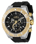 Invicta Aviator Men 49mm Stainless Steel Steel Black dial VK63A Quartz