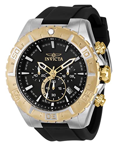 Invicta Aviator Men 49mm Stainless Steel Steel Black dial VK63A Quartz