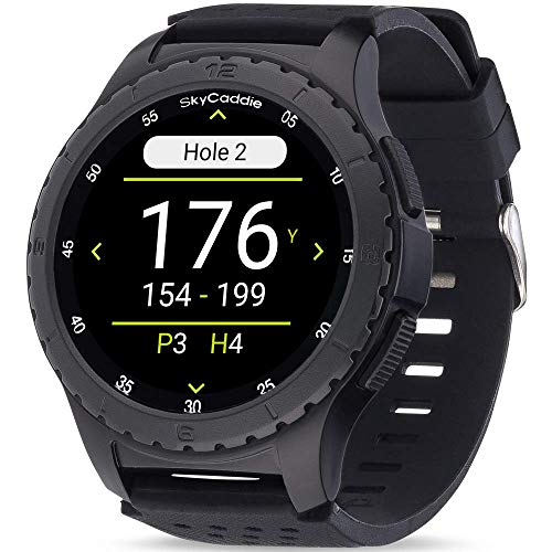 SkyCaddie LX5, GPS Golf Watch with Touchscreen Display and HD Color CourseView Maps, Black, Small